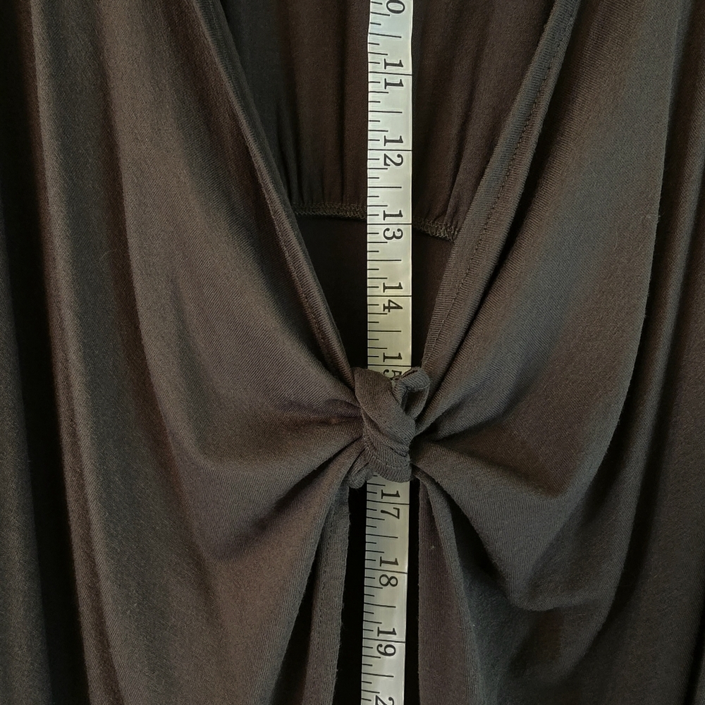 Mossimo Women Stretchy Waterfall Open Olive Green Cardigan Sz Large Long Sleeve - Picture 5 of 12